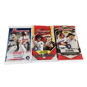 2021-2023-2024-Bowman Baseball-10 Card Packs-Factory Sealed- - Picture 1 of 5