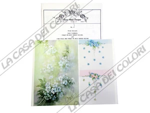 SONIE AMES-SCHEDA PITTURA PORCELLANA-PAINTING STUDY-8 PLUMBAGO NONTISCORDARDIME - Bild 1 von 1