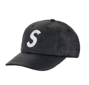 Supreme Raffia S Logo 6-Panel Kappe schwarz (NEU) - Bild 1 von 3