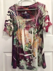 Mujer Simply Irresistible Talla L Cuadrado Cuello Calado Manga Corta Calada Top - Imagen 1 de 10