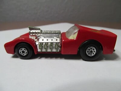 Caja de cerillas vintage superrápida No. #19 Road Dragster Red Inglaterra 1970 Foto 1 de 4