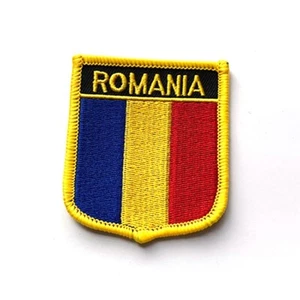 Paquete de 2 PARCHES DE BANDERA rumania HIERRO EN PAÍS BORDADO BANDERA MUNDIAL - Imagen 1 de 2