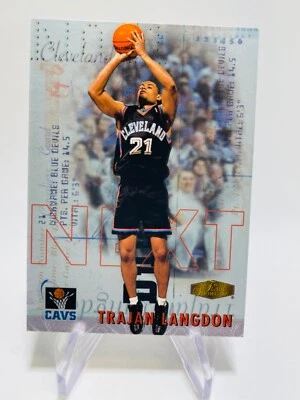 TRAJAN LANGDON 1999-00 Flair Showcase NEXT Rookie RC INSERT Cavs #6 - Image 1 of 2