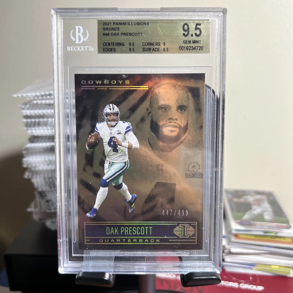 2021 Panini Illusions - #46 Dak Prescott /499 BGS 9.5  - Image 1 of 2