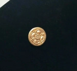 Signierte goldfarbene RHEA Brosche Anstecknadel - Bild 1 von 3