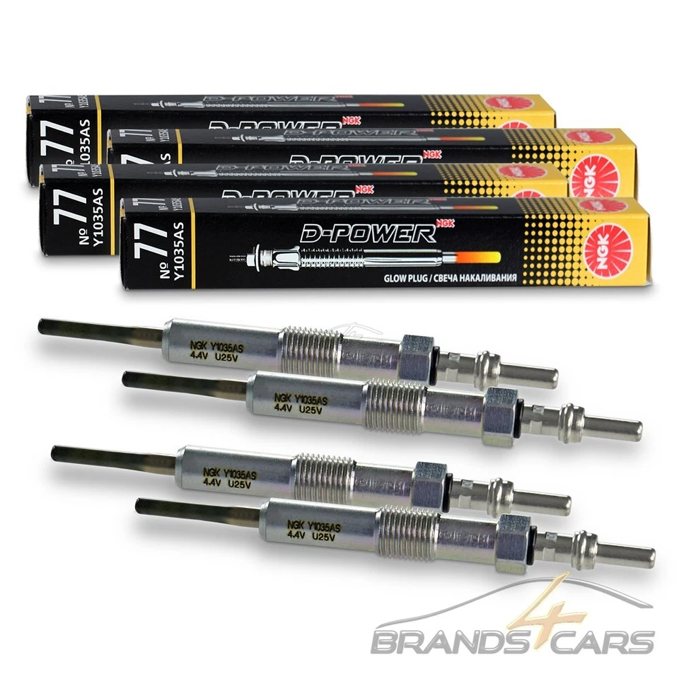 4x NGK GLÜHKERZE FÜR DACIA DUSTER LOGAN MERCEDES A B-KLASSE W176 W246 RENAULT - Bild 1 von 4