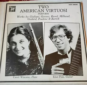 2 American Virtuosi Perform Works Giuliani Gossec 12" Vinyl Record Classical - Picture 1 of 5