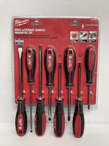 Milwaukee 48-22-2708 Hex Wrench Ready Magnetic Tips Screwdriver Set w/ ECX - 8pc - Picture 1 of 4
