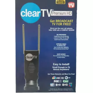 Antena de TV Clear TV Premium HD Mini 4K Ultra como se ve en TV transmisión gratuita NUEVA - Imagen 1 de 4