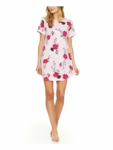 FLORA Damen Everyday Sleepshirt Nachthemd, rosa geblümt, Größe: L - Bild 1 von 4