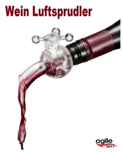 Wein Dekantierkaraffe Luftsprudler Für Wein Flaschenausgießer Für Party Bar Moda - Bild 1 von 2
