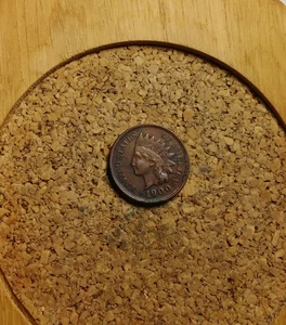 1900 P Indian Head Cent Penny  "TUCK"  IH271 AU/UNC ANTIQUE NOTE - Bild 1 von 2