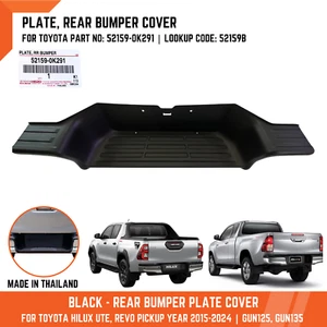 GENUINE REAR BUMPER PLATE COVER FOR TOYOTA HILUX UTE 15-24 52159-0K291 52159B - Picture 1 of 9