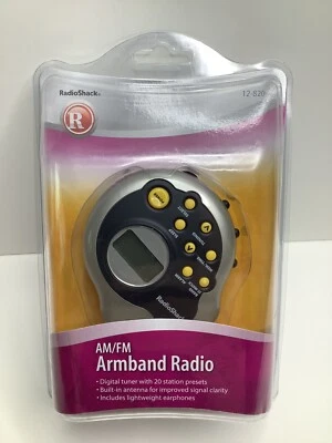 Radio Shack 12-820 AM/FM Tuner Watch Timer Armband Radio NOS Brand New - Image 1 of 2