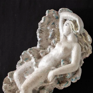 Max Laeuger Pottery Majolica Venus Female Nude Large Sculpture Circa 1930 Monogram - Picture 1 of 5
