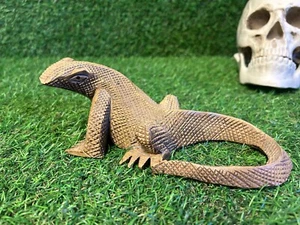 Vtg Balinese Folk Art Wood Carved Komodo Dragon Monitor Lizard Sculpture Figure - Picture 1 of 6