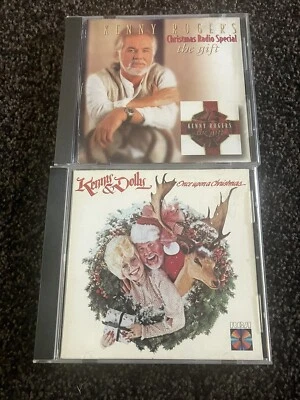 Kenny Rogers Holiday 2 CD Lot - Gift Christmas Radio Special & Parton Once Upon… Foto 1 de 2