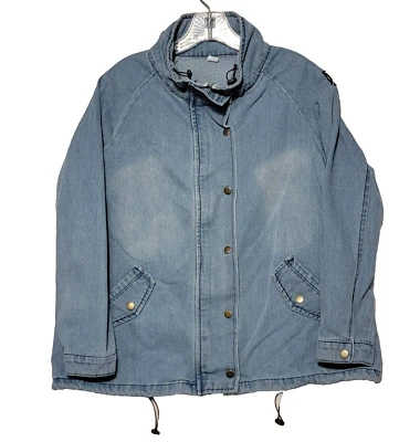 Chaqueta de mezclilla vaquera azul para mujer talla 3XL sin marca usada en excelente estado Foto 1 de 4