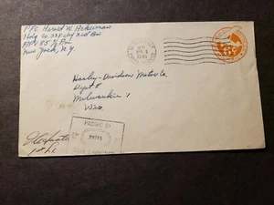 APO 85 FLORENCE, ITALY 1945 Censored Army Cover 338th Infantry Soldier's Mail - Picture 1 of 2