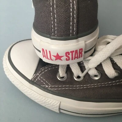 Zapatillas Converse All Star Doble Lengua Gris Lunares Parte Superior Baja Mujer 7 Foto 1 de 4