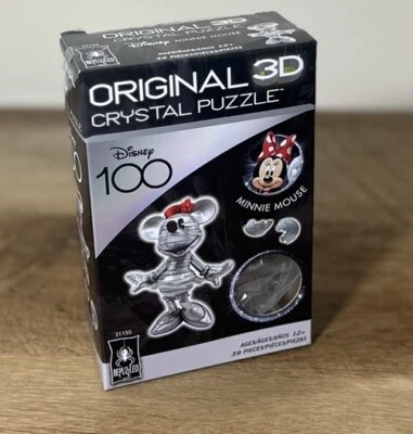 Rompecabezas de cristal 3D original de Minnie Mouse de Disney 100 nuevo envío gratuito Foto 1 de 4