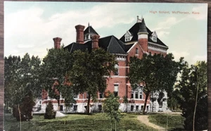 Mcpherson County High School Kans. Vintage Postkarte - Bild 1 von 2