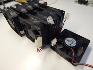 DELTA AFB0812H 12V 12VDC DC12V DC BRUSHLESS FAN 80 X 80 X25.4 mm - 10 PIECES - Picture 1 of 2