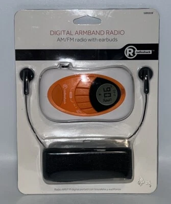 New- NIB - Radio Shack Digital Armband Radio AM/FM 1201519 with ear buds - Image 1 of 2