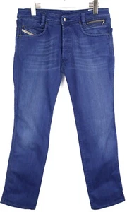 Diesel Paddom 0r8ll_Jeans elásticos para hombre W31/L32 Slim Straight Fit Whiskers nuevos - Imagen 1 de 10