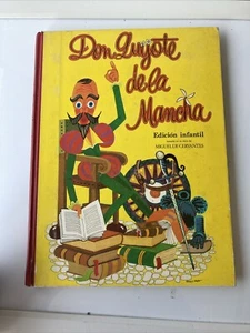DON QUIXOTE DE LA MANCHA CERVANTES CHILDREN'S EDITION 1972 Spain Print Armino - Picture 1 of 6
