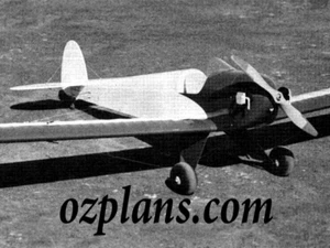 Giant 1/4 Scale Wimpy 92" WS PRINTED RC MODEL AIRPLANE PLANS TEMPLATES - Picture 1 of 4
