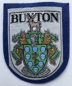 Buxton Derbyshire vintage souvenir sew on cloth patch badge - Picture 1 of 1