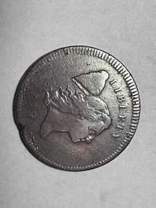 1795 Half cent No pole plain edge    lot #618 Scarce    very rare at this grade - Picture 1 of 9