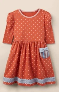 NWT Matilda Jane Heart to Heart Spot On Polka Dot Knit Lap Dress Girl's 2 - Picture 1 of 5