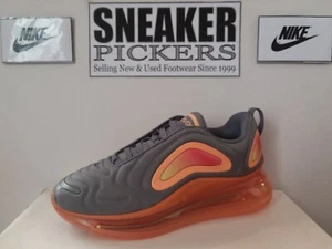 Nike Air Max 720 (GS) - AQ3196 004 - Grey / Orange - Youth: 5.5Y / Womens: 7 NEW - Picture 1 of 11