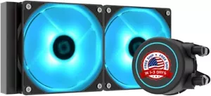 enfriamiento liquido pc cpu sistema liquidos RGB 240mm con radiador nuevo 2023 - Picture 1 of 8