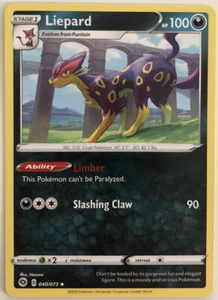 Pokemon Champion's Path Liepard 40/73 NM/M - Picture 1 of 1