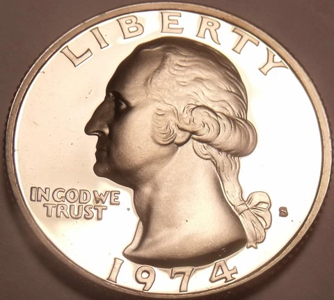 1974-S SUPER PROOF WASHINGTON QUARTER~FREE SHIPPING~ Cover