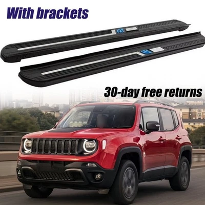 2 piezas estriberas barras Nerf peldaños laterales aptos para Jeep Renegade 2015-2026 Foto 1 de 4