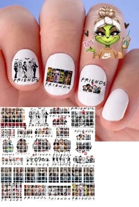 Spooky Figuren Freunde Set 50 Wasserrutsche Nail Art Aufkleber - Bild 1 von 1