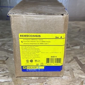 NUOVO Square D 8536SCO3V02S NEMA 1 Motorino di Avviamento, Non Retromarcia, 3 Poli, 120V - Foto 1 di 5