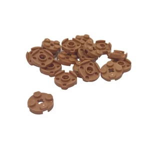20 NEW LEGO Plate, Round 2 x 2 with Axle Hole Medium Dark Flesh - Picture 1 of 1