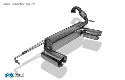 FOX Acero Duplex Escape Deportivo Smart Forfour 3 453 para Brabus Trasero Cada - Imagen 1 de 4