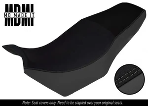 FITS YAMAHA FZX 750 700 CUSTOM GRIP VINYL SEAT COVER BLACK & GREY - Picture 1 of 6