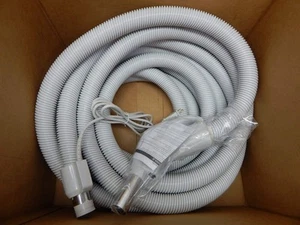 Tubo Elettrico 35ft, Plastica, Tubo Aspirazione Centrale, Grigio/Argento, Estremità Parete 1,5"... - Foto 1 di 3