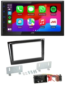 JVC Bluetooth USB MP3 2DIN DAB Autoradio für Fiat Doblo ab 2015 piano schwarz - Bild 1 von 9