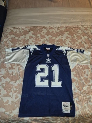 Camiseta deportiva Deion Sanders Dallas Cowboys 1995 retro para hombre mediana Mitchell & Ness  Foto 1 de 4