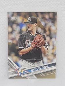 2017 Topps GOLD #643 Wei-Yin Chen #0251/2017 Miami Marlins - Foto 1 di 2