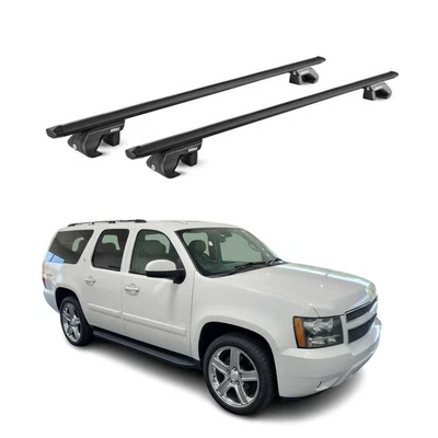 Barras transversales de techo negras para Chevrolet Suburban 1500 2007-2014 2 piezas Foto 1 de 4