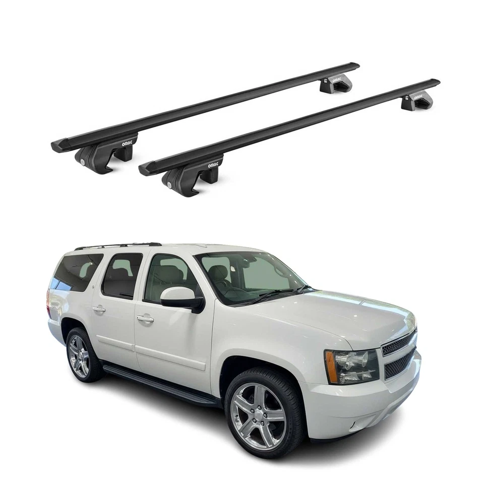 Barras transversales de techo negras para Chevrolet Suburban 1500 2007-2014 2 piezas Foto 1 de 4